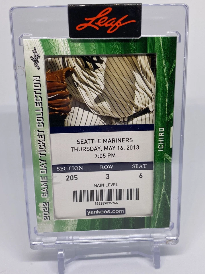 2022 Leaf Game Day Ticket ICHIRO New York Yankees STUB (B448) - Image 2 of 4