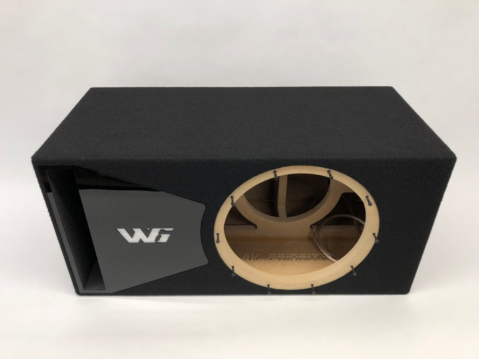 JL Audio 12W6v3 ported subwoofer box SPECIAL EDITION with black plexi