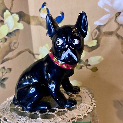アンティーク雑貨 Vintage Chalkware Bulldog Chalkware Bulldog 】 ＊SOLD＊ ⁡ チョークウェアブルドッグ