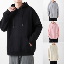 HOODIE XS-6XL BNW UNISEX MENS NEW ADULT PLAIN JUMPER TOP FLEECE BLACK WEAR WORK