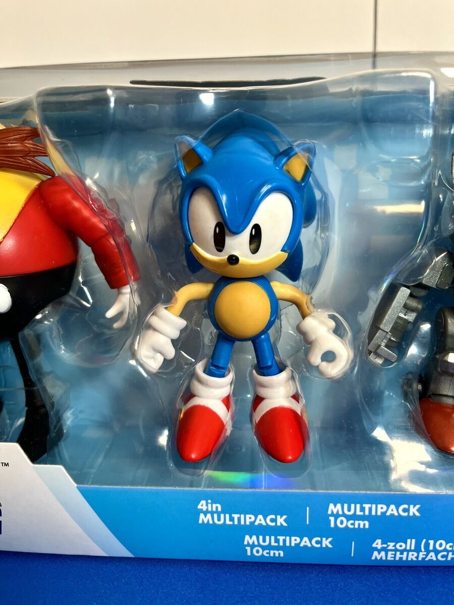 2022 JAKKS Sonic The Hedgehog - Classic Dr. Eggman, Sonic & Mecha Sonic 3-Pack!  192995408630