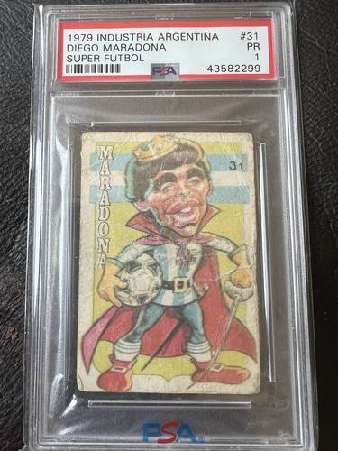 Diego Maradona #1 1979 Industria Argentina Super Futbol card