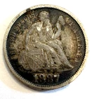 1887 Seated Liberty Silver Dime Philadelphia Mint
