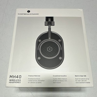 Master & Dynamic MH40 Wireless Headphones Black, Bluetooth, Dual Mic