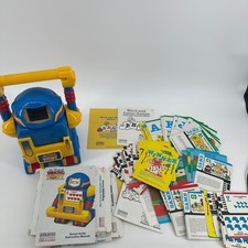 Coleco My Friend Talking Toby Robot Blue Yellow Good Vintage 1986 Game Card Set