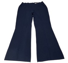 Simply Vera Vera Wang High Rise Flare Pull On Elastic Waist Blue Pants Sz XL NWT