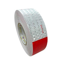 Conspicuity Tape DOT-C2 Approved Reflective Trailer Red White 2  x75  -1 Roll