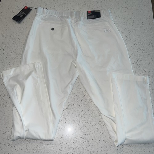 Pantalones de golf Under Armour para hombre 34x30 blancos cintura elástica pierna recta 1309545-100 - Imagen 5 de 6