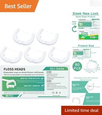 80 Unflavored Flosser Refill Heads - Perfect Fit for Ultraclean Access Flosser