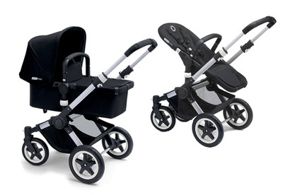 Brand New Bugaboo Buffalo Stroller And Bassinet - Aluminum/Black