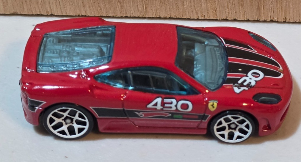 FERRARI F430 CHALLENGE    2009 Hot Wheels Mystery Cars Series   Red