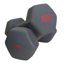 FXR Sports Neoprene Dumbbell Aerobic Home Fitness Gym Weights 1kg - 10kg