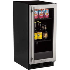 Marvel ML15BCG1RS 15" Built-in Beverage Center with 2 Cantilever Glass Shelves
