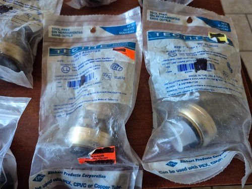 Lot of 13 SHARKBITE TECTITE FITTINGS PLUMBING TEE ELBOW ADAPTER NEW GREAT PRICE! - Picture 3 of 9