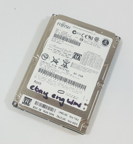80GB 2,5" SATA Notebook Festplatte Fujitsu MHV2080BH PL HDD