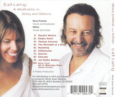 DEVA PREMAL SATSANG: A MEDITATION IN SONG AND SILENCE NEW CD