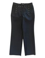Defense Logistics Agency Quareterdeck Collection Wool Pants Black 10JP Military