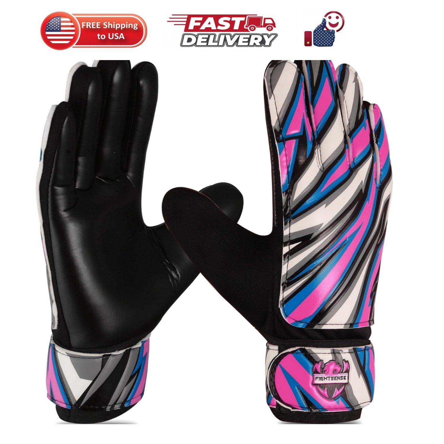 Soccer Goalie Gloves for Kids Youth Boys,Football Goalkeeper Gloves,4mm Latex…