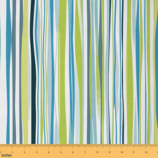 Feelyou Stripes Fabric By The Yard Natural Geometric Waves Ripple Upholstery