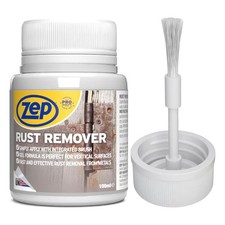 Zep Rust Remover Gel 100ml Non-Drip Metal Cleaner with Brush Fast Acting Rust UK
