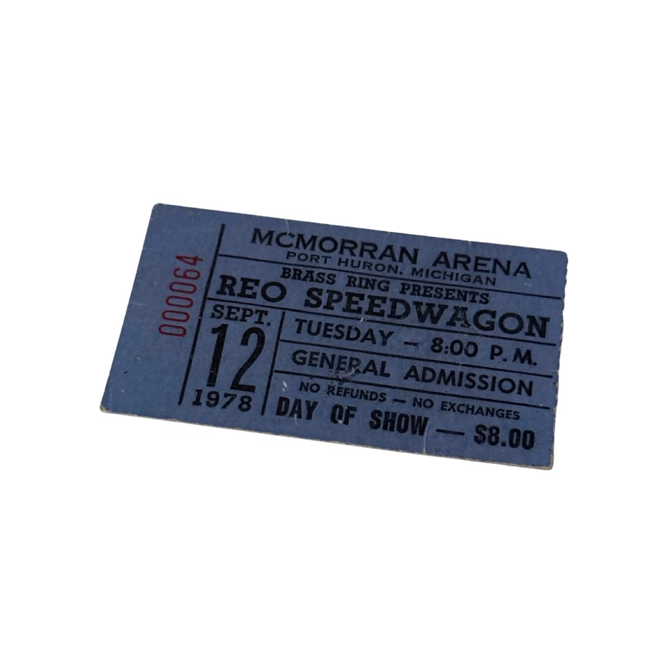 Lote 5 talones de boletos de concierto vintage Journey REO Speedwagon Doobie Bros 1978-82 Foto 4 de 4