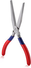 7 Inch Long Flat Nose Pliers Smooth Jaw Extended Head Duckbill Clamping