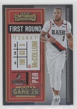 2020-21 Panini Contenders First Round Ticket 39/149 CJ McCollum #59 5h0