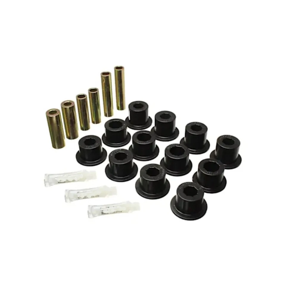 Juego de bujes de resorte de hoja trasero negro suspensión energética para Toyota Tundra 2007-2021 Foto 2 de 4