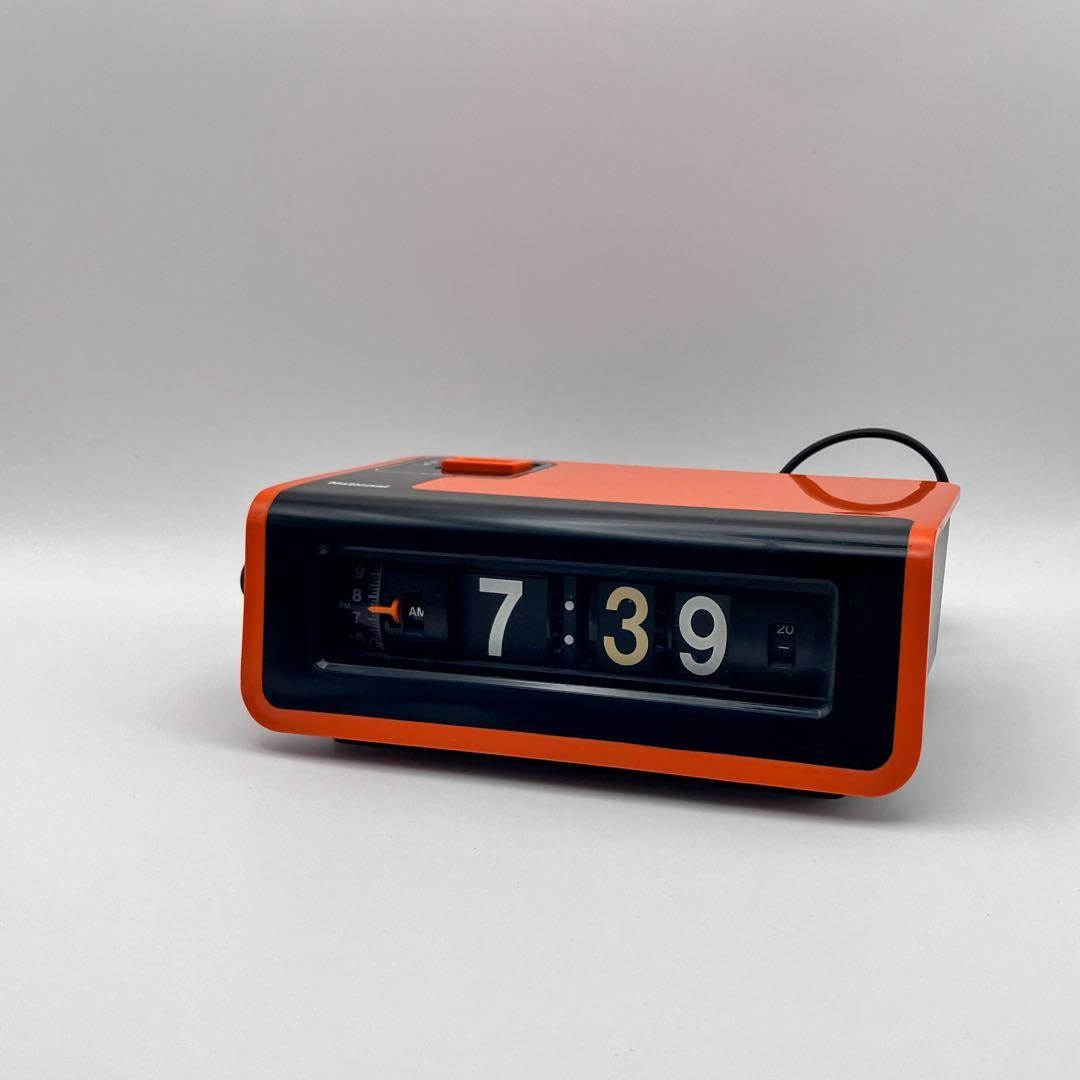 National TG-02 Flip Clock Retro Display Tested Working Japan