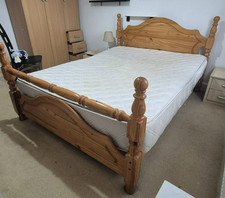 King size bed and mattress -used