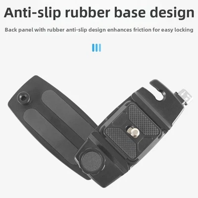 Lightweight Aluminum Camera Mount with Stable for Quick Release and Rubber Base - Image 1 of 4