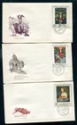 CZECHOSLOVAKIA 1969  lot of 7 covers  stamped  F.D.C. not travelled