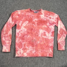 Jungmaven Hemp Organic Cotton Red Tie Dye Boxy Sweatshirt Women's Size XS
