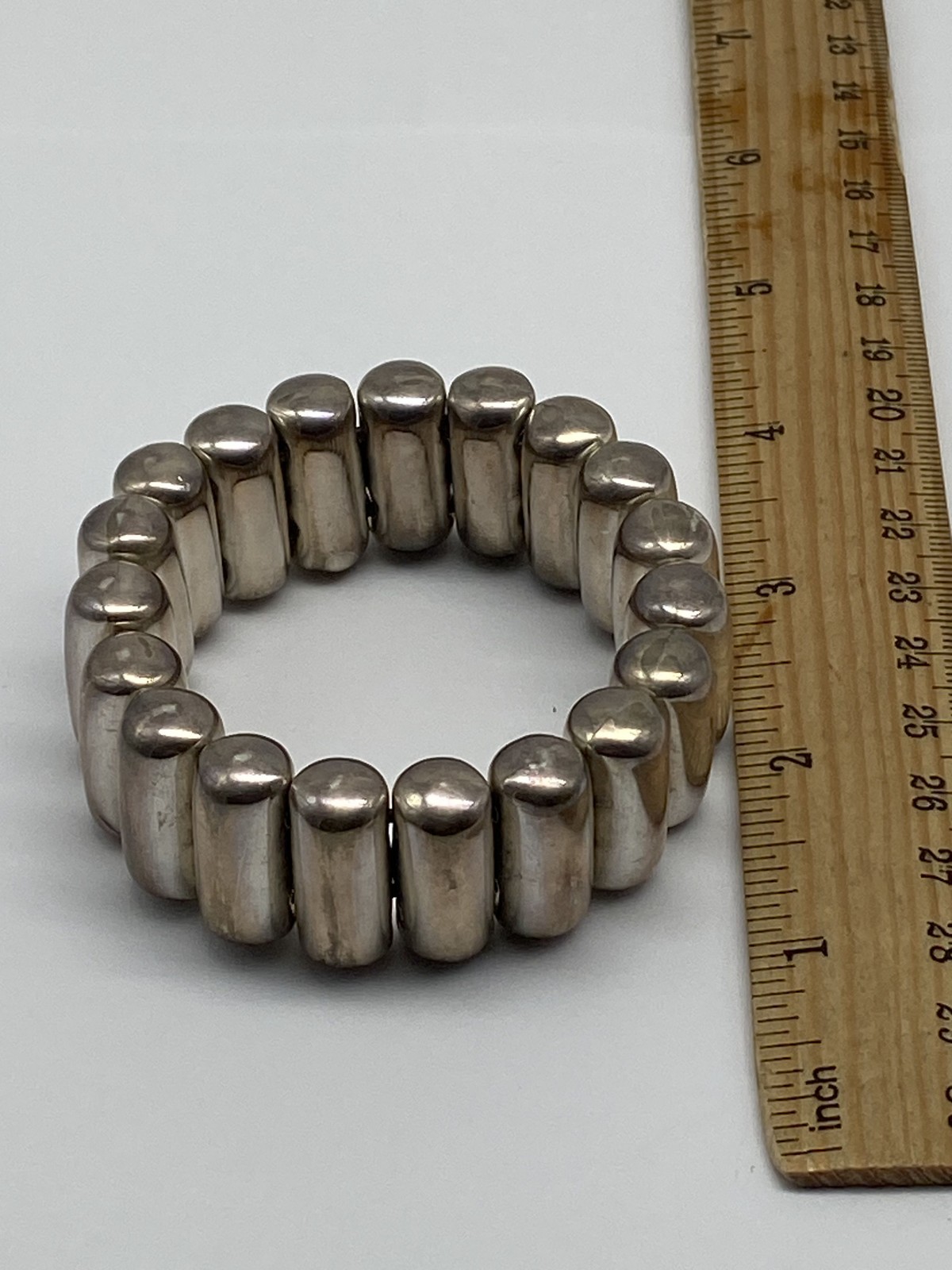 Sterling Silver Solid Silver Modernist Stretch Br… - image 6