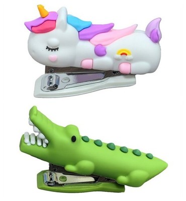 Figurativer Mini-Hefter Puckator Tacker Krokodil Einhorn Klammerhefter Heftgerät