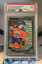 2015/16 O-Pee-Chee Platinum Marquee Rookie CONNOR MCDAVID Traxx Variant PSA 9 RC