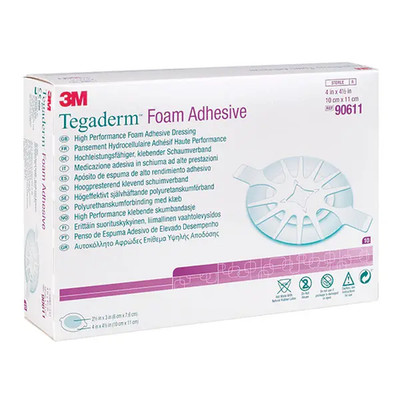 3M Tegaderm Foam Adhesive Schaumverband mit Kleberand Stark absorbierend