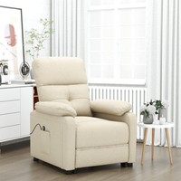 Vidaxl Relaxsessel Elektrisch Creme Stoff Neu