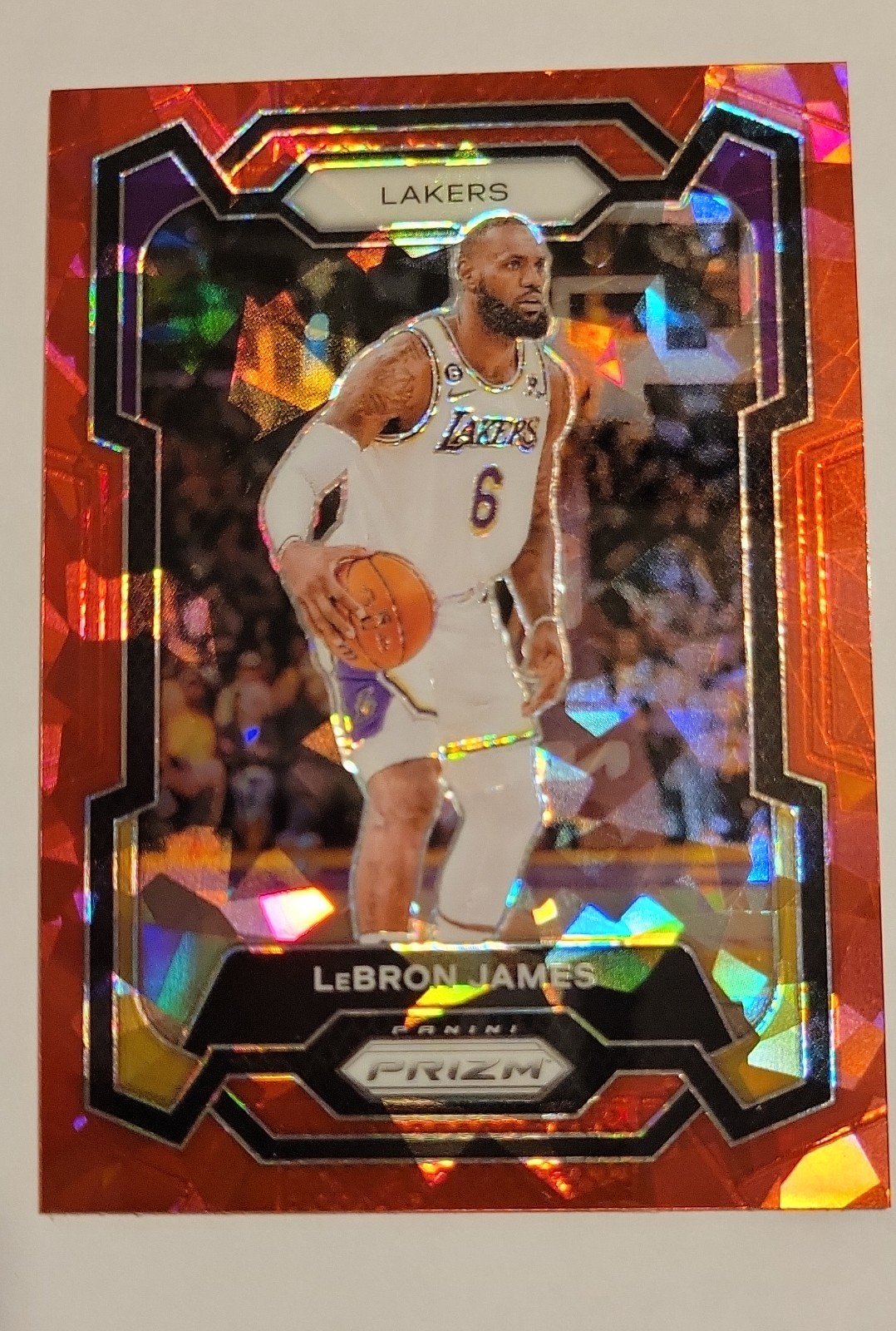 2023-24 Panini Prizm - LeBron James #63 Red Ice Prizm