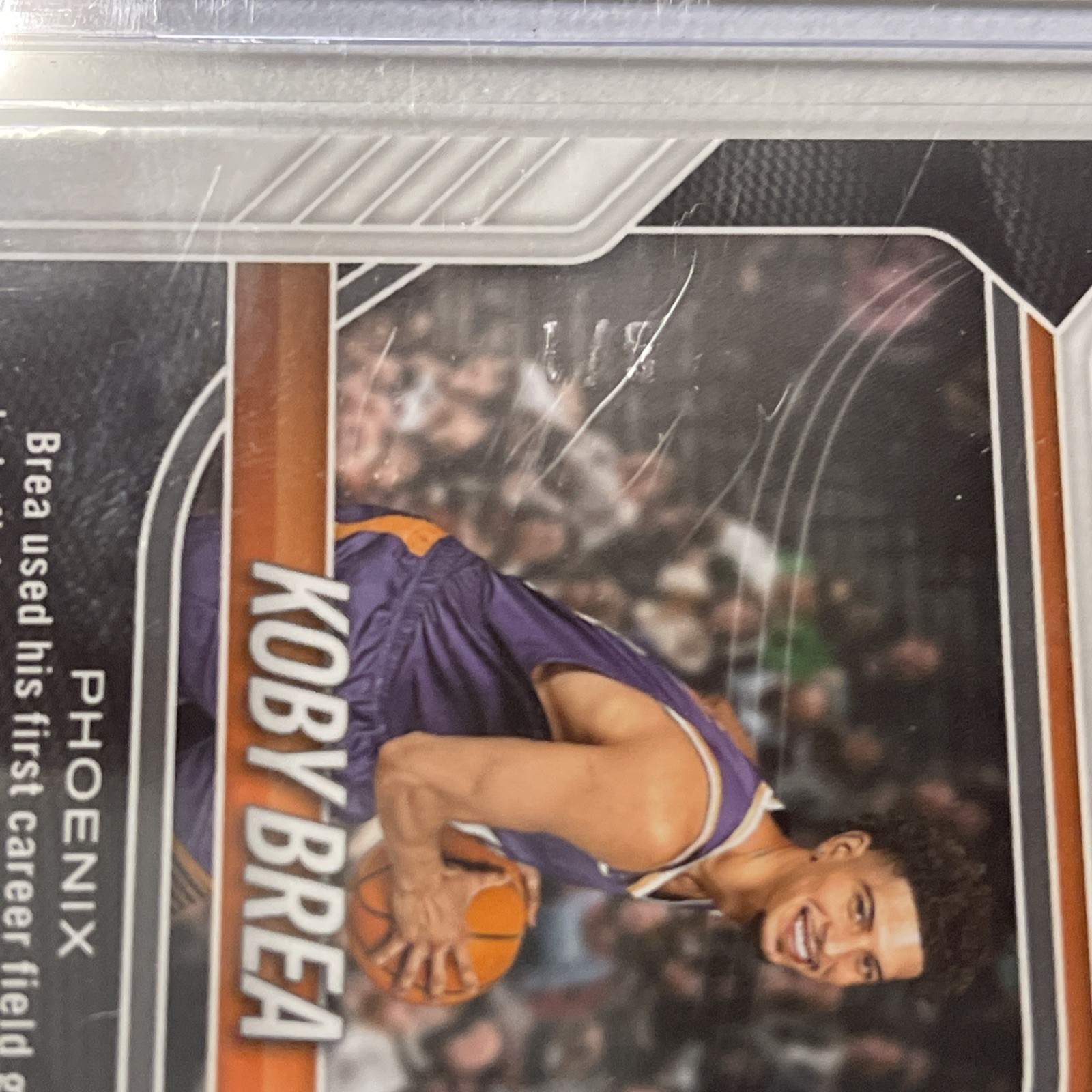 KOBY BREA 2025-26 PRIZM BASKETBALL GOLD VINYL ROOKIE RC AUTO /5 #32 SUNS Q0154 view 3