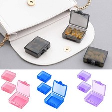 Small Pocket Pill Case 3 Pack Daily Single Pill Box Organizer Portable