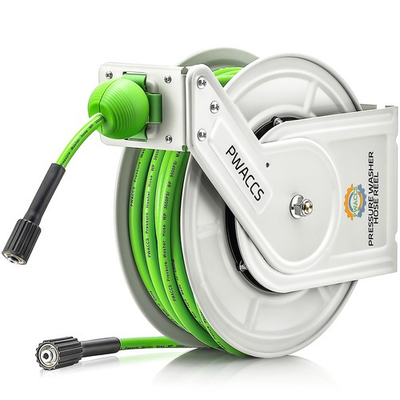 #ad Retractable Pressure Washer Hose Reel Heavy Duty Power Washer Hose Reel 1 4quot;... $194.04