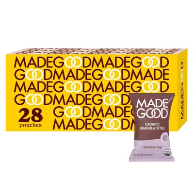 MadeGood Chocolate Chip Granola Bites 28 Count Organic and Delicious Snacks
