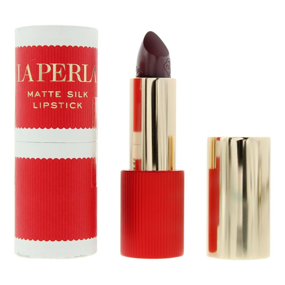 La Perla Red Beauty Matte Silk Lipstick 3.5G Plum #108 - Image 2