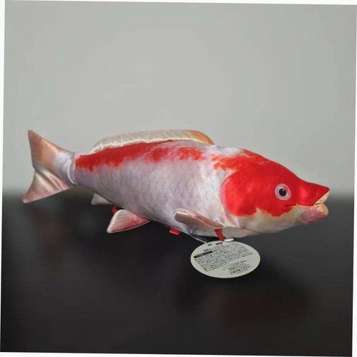 Realistic Koi Fish Neck Pouch Bag Japan Kawaii Stuffed Animal Minimal Storage