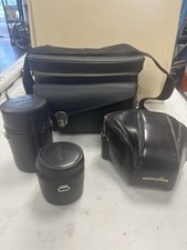 Minolta SRT 101 Film Camera Vintage Carrying Case Full Kit with Accessories