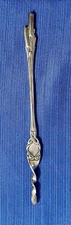 Durgin Cat Tails Sterling Silver Butter Pick 6″ – Art Nouveau 1898 Antique