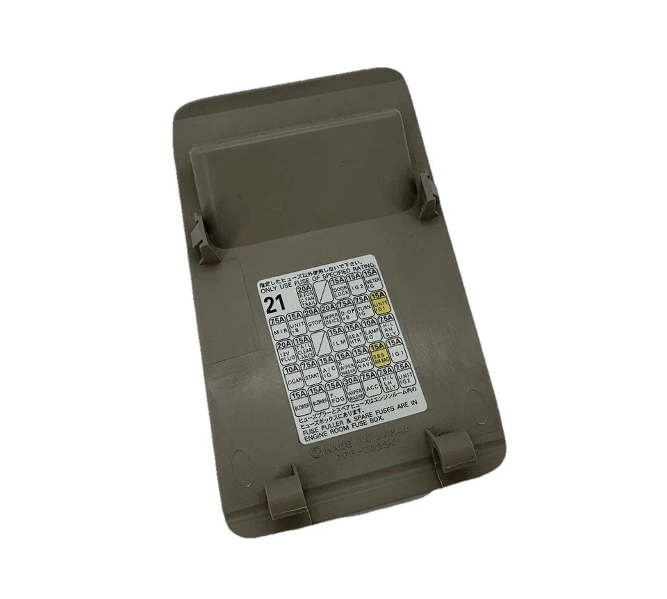 2005-2009 Subaru Legacy/Outback Interior Fuse Box Cover Trim Warm Ivory OEM - Imagem 2 de 2