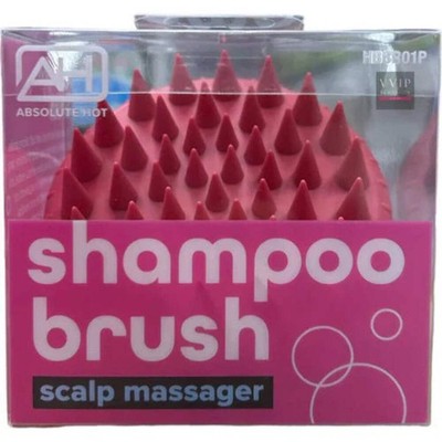Absolute Hot Shampoo Brush Scalp Massager Pink HBB301P