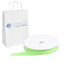 Grosgrain Ribbon 5/8" Wide 50 Yd Yard Roll - Apple Green - Solid Reels Party qj